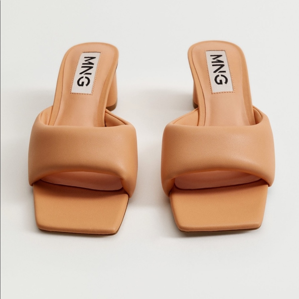 Quilted Block Heel Sandal